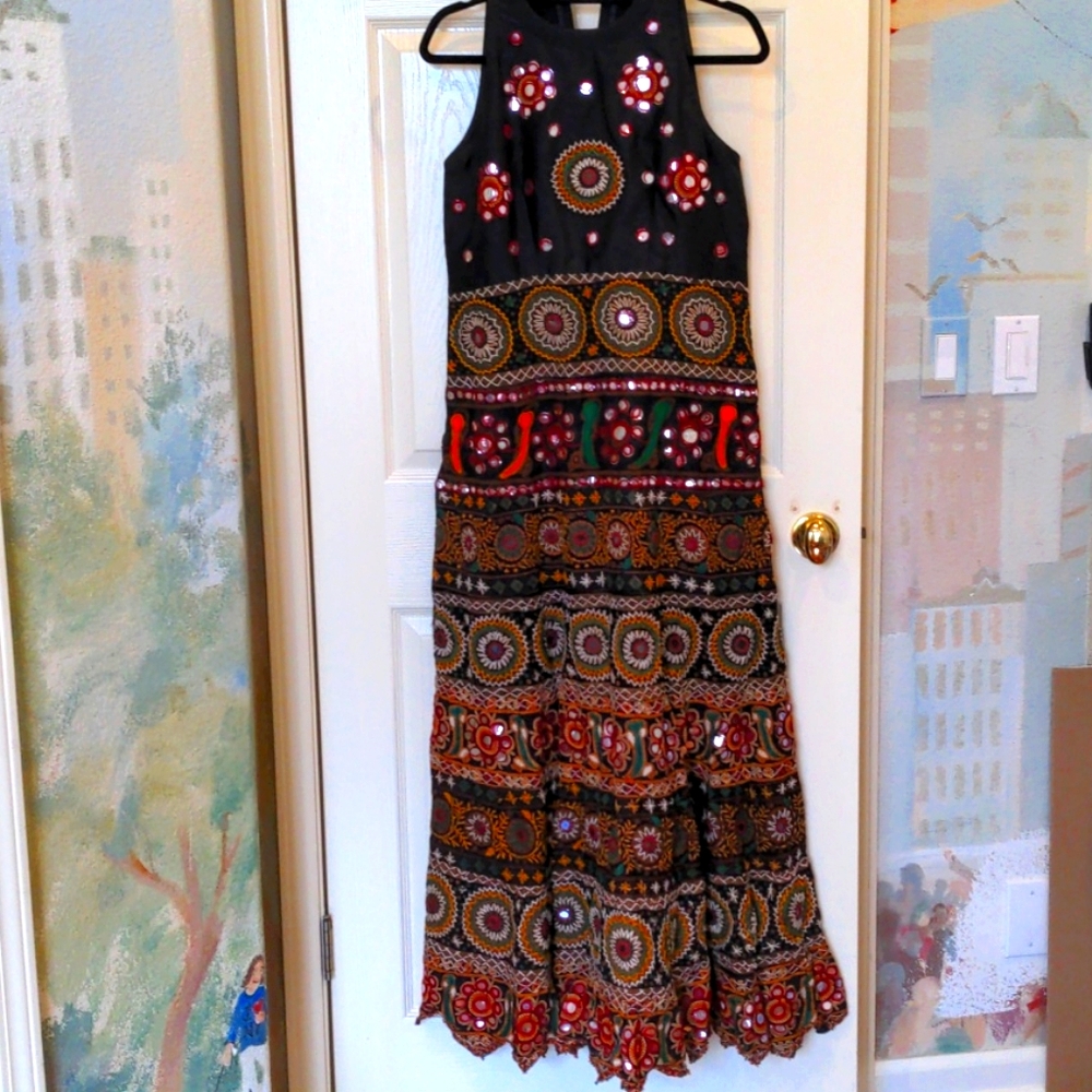 New Authentic Indian halter shoulder party dress